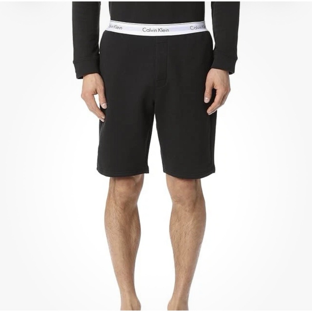 NEW Calvin Klein Shorts Mens Modern Cotton Lounge Shorts Black Men's Size XLarge